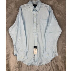 Lauren Ralph Lauren Men's Non Iron Long Sleeve Shirt Aqua Size 17 34-35